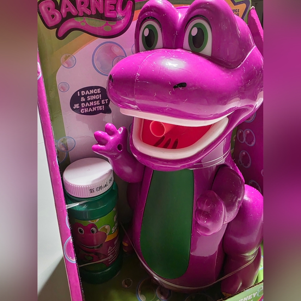 Barney Bump-N-Go Bubble Machine - Picture 4 of 9